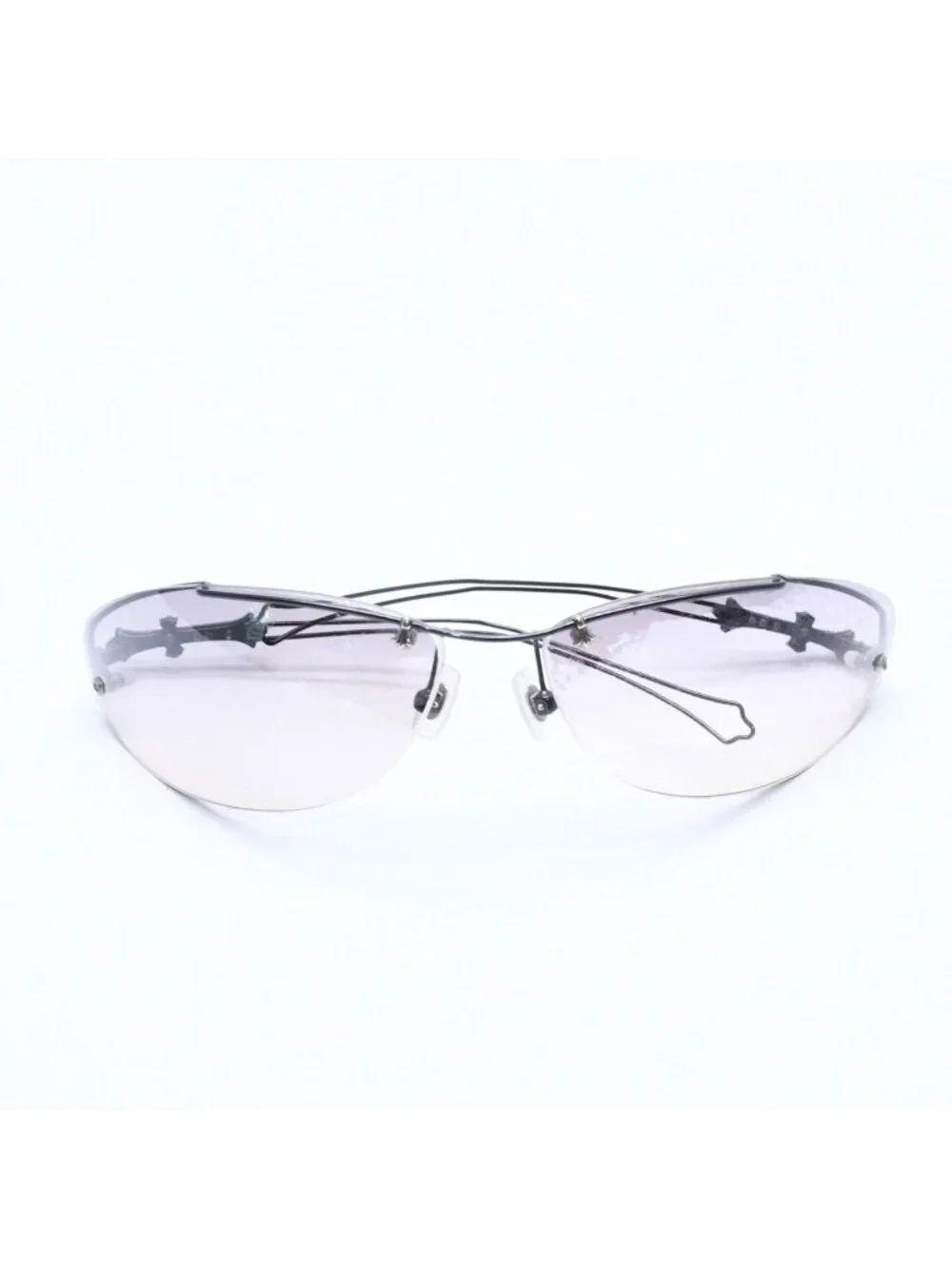 Chrome Hearts Drag Pipe Sunglasses Eyewear CH Cross Crosstail 925 Sterling